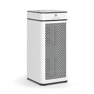 A white Medify air purifier.